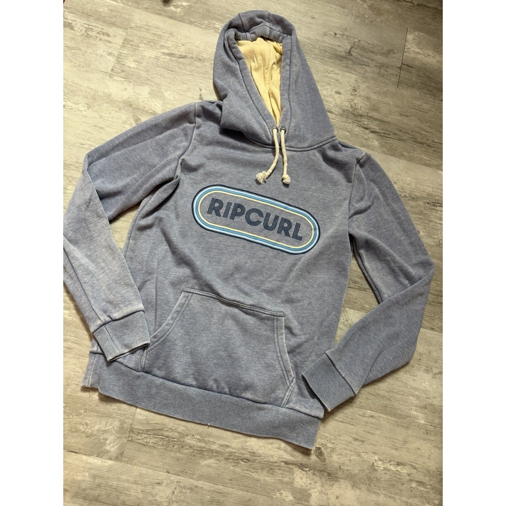 Rip Curl Women's Small Blue Soft Puff Hoodie Surf Casual Relaxed Size M A4-0010